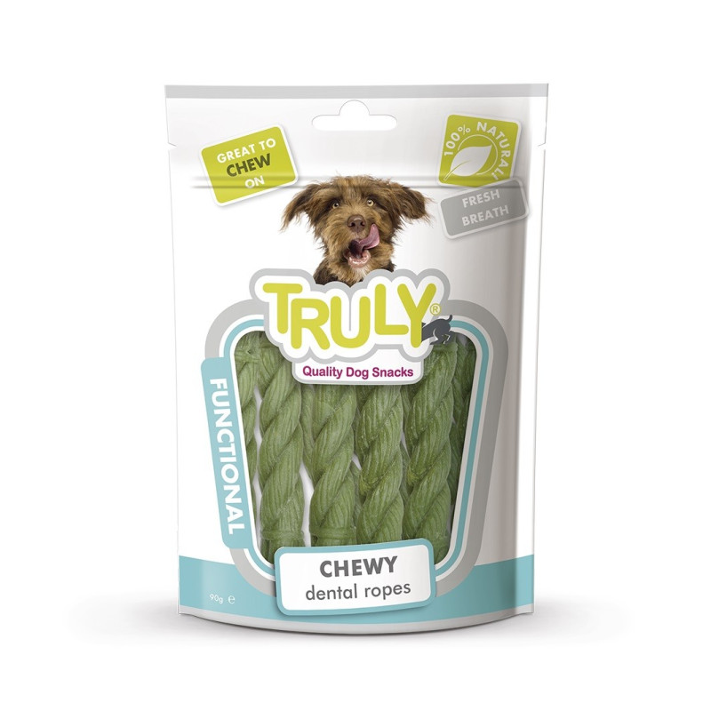 TRULY Dog Snacks Przekąski dla psa Functional - linki czyszczące zęby 90 g