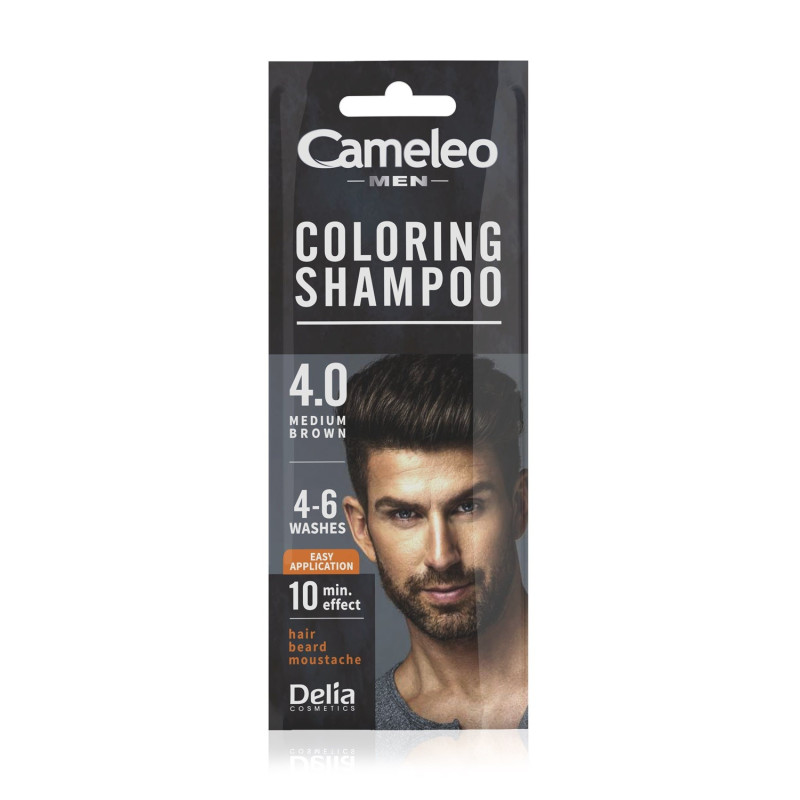 CAMELEO MEN Coloring Shampoo Szampon koloryzujący 4.0 Brąz 15 ml