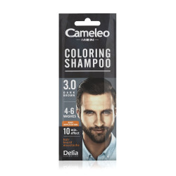 CAMELEO MEN Coloring Shampoo Szampon koloryzujący 3.0 Ciemny Brąz 15 ml