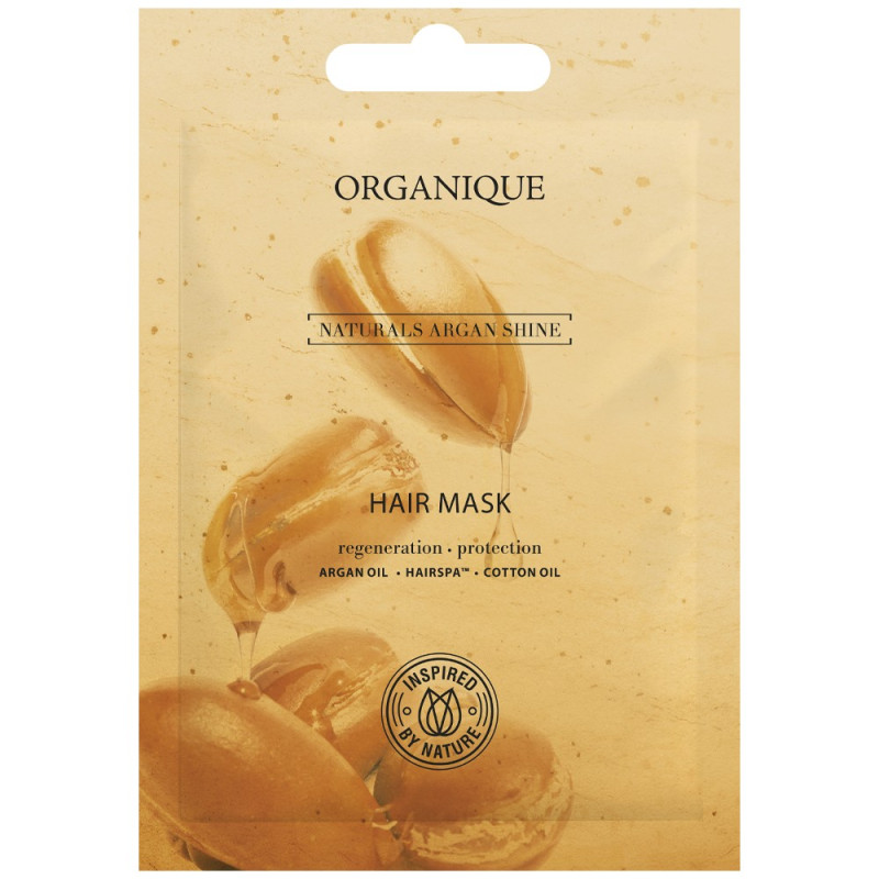 ORGANIQUE Hair Mask Maska do włosów regenerująco - ochronna Naturals Argan Shine 10ml