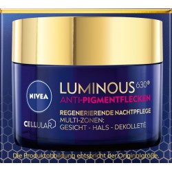 NIVEA Cellular Luminous630 Regenerujący krem przeciw przebarwieniom na noc 50 ml