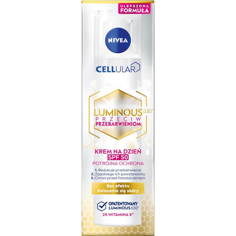 NIVEA Cellular Luminous630 Krem przeciw przebarwieniom na dzień SPF 50 40 ml