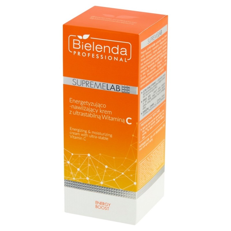 BIELENDA PROFESSIONAL Supremelab Energy Boost  Energetyzująco-nawilżający krem ze stabilną witaminą C 50 ml