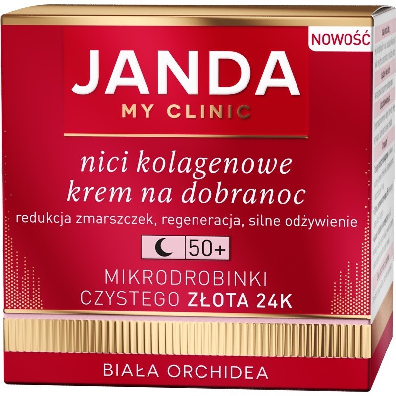 JANDA MY CLINIC Nici Kolagenowe Krem na dobranoc 50+  50ml