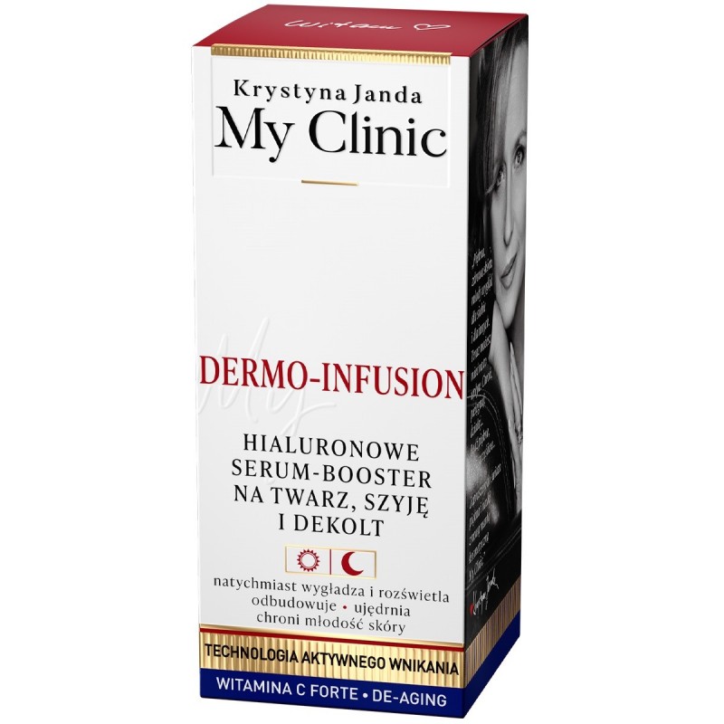 KRYSTYNA JANDA My Clinic Dermo-Infusion Hialuronowe serum booster na twarz, szyję i dekolt na dzień i noc 30 ml