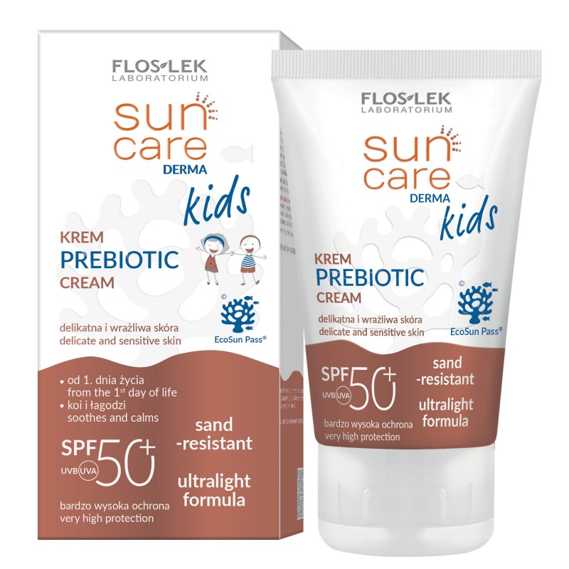 FLOSLEK Sun Care Derma Kids Krem dla dzieci Prebiotic SPF50+ (od 1 dnia życia) 50ml