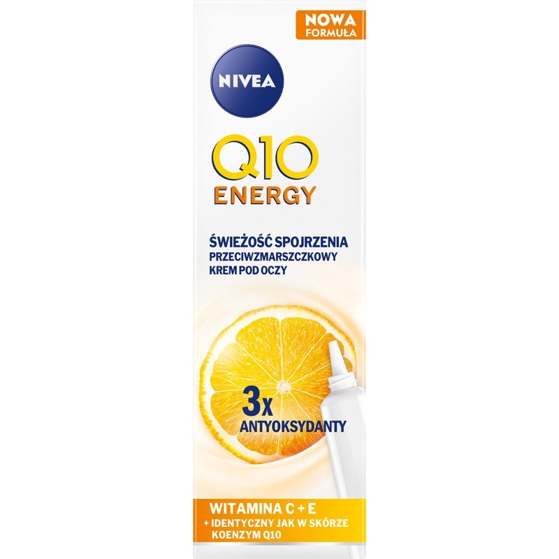 Nivea Q10 Energy Przeciwzmarszczkowy krem pod oczy - Świeżość Spojrzenia 15 ml