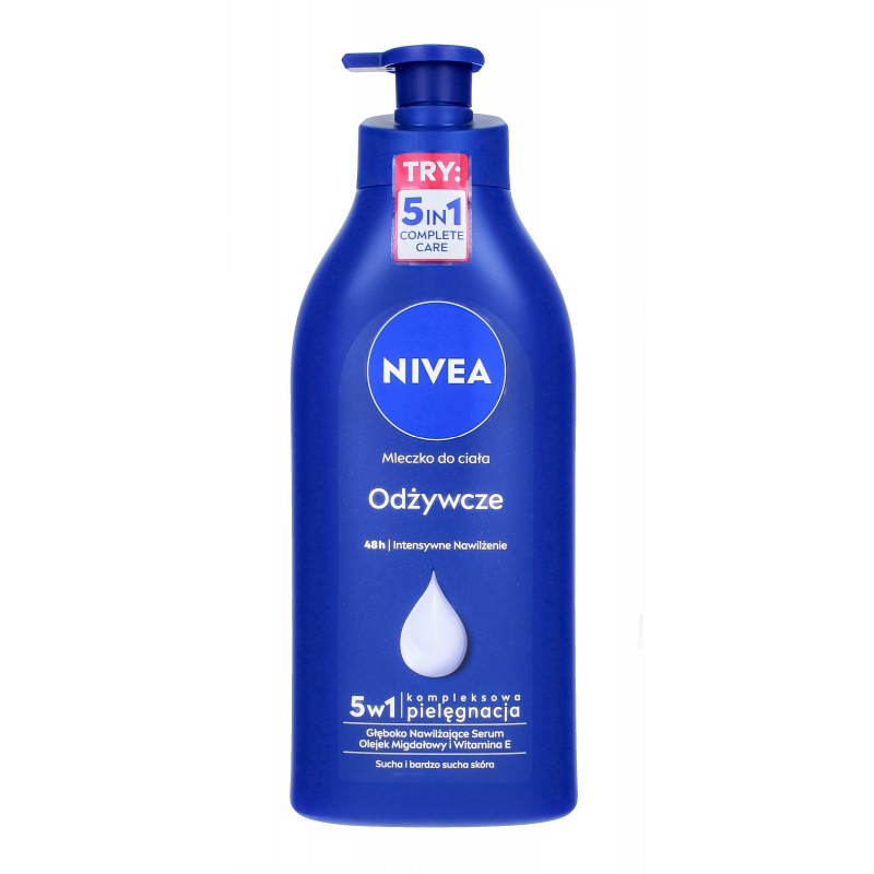 NIVEA Body Milk Odżywcze mleczko do ciała z pompką 625 ml