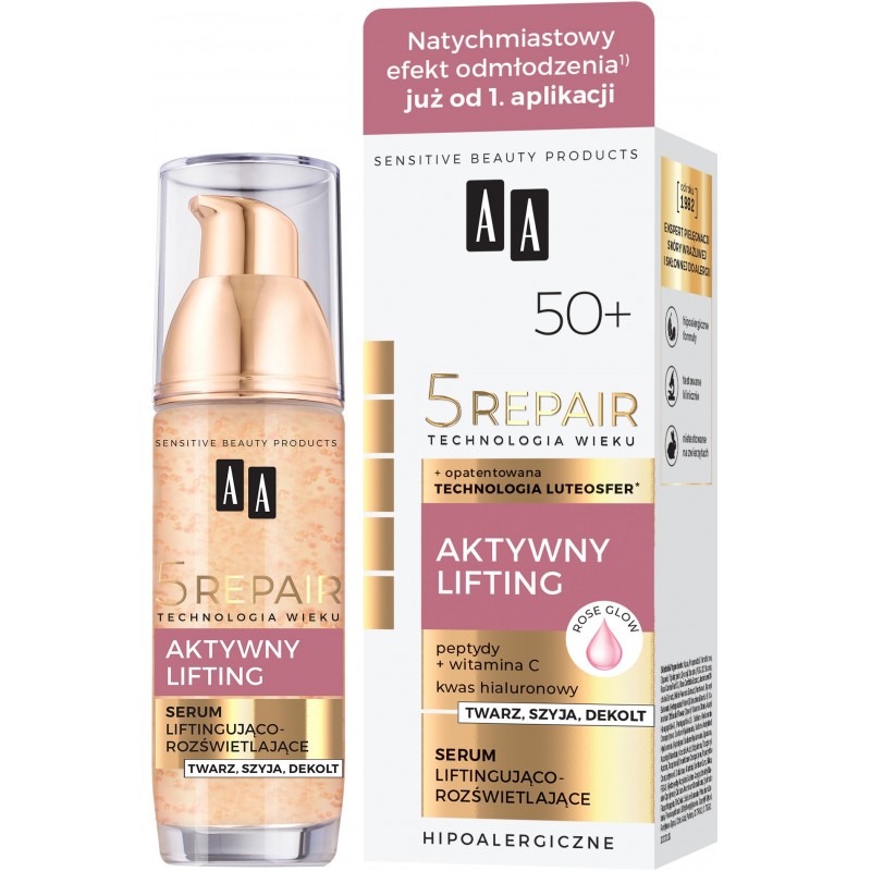 AA Technologia Wieku 5 Repair 50+ Serum liftingująco-rozświetlające Aktywny Lifting 35ml