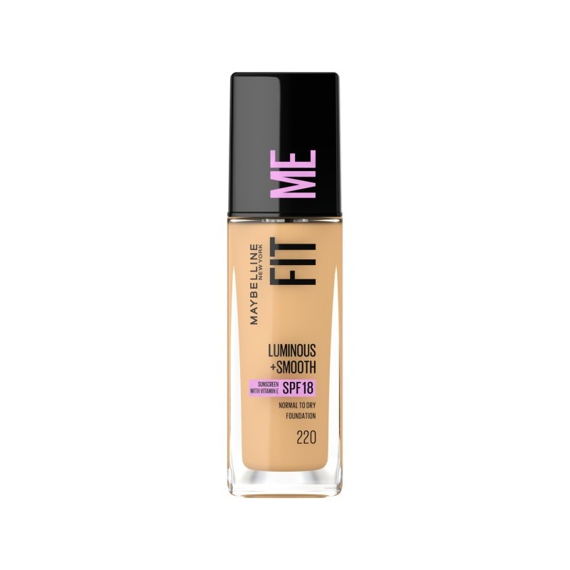 MAYBELLINE Fit Me! Rozświetlający Podkład do twarzy Luminous+Smooth nr 220 Natural Beige 30ml