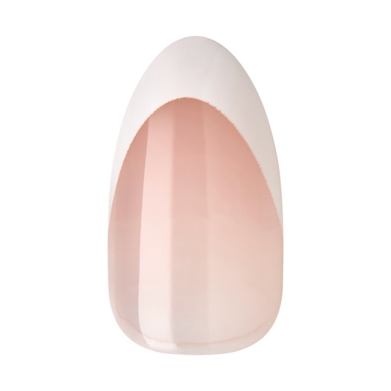 KISS Sztuczne paznokcie samoprzylepne Modern French, No Glue Needed, White Tips, Medium Almond