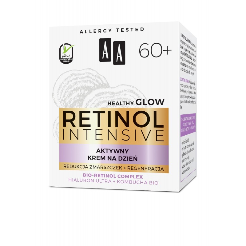 AA Retinol Intensive 60+ Aktywny Krem na dzień - redukcja zmarszczek + regeneracja 50ml