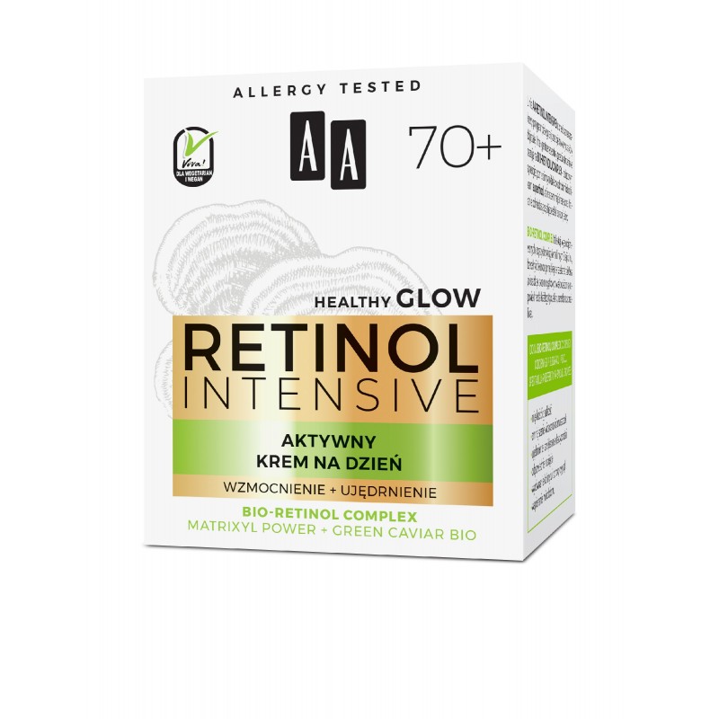 AA Retinol Intensive 70+ Aktywny Krem na dzień - wzmocnienie + ujędrnienie 50ml