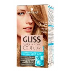 SCHWARZKOPF Gliss Color Farba do włosów Care & Moisture nr 9-48 Jasny Nude Blond 1op.