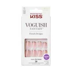 KISS Sztuczne Paznokcie Voguish Fantasy - French Designs (rozmiar S) 1op.(28szt)