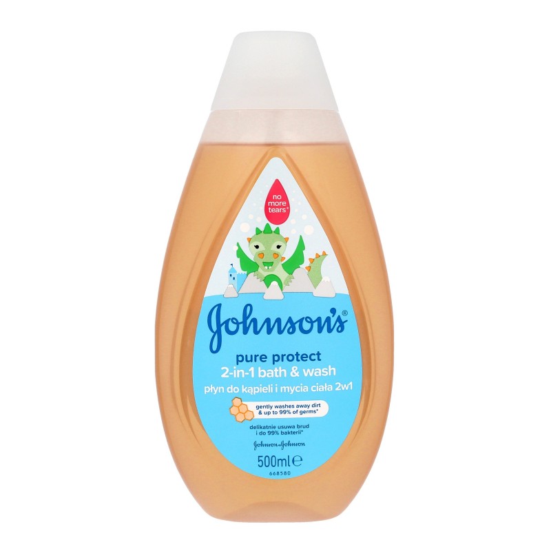 Johnson`s Baby Pure Protect Płyn do kąpieli 2in1 dla dzieci  500ml