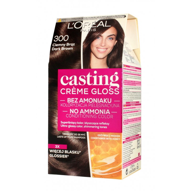 Casting Creme Gloss Krem koloryzujący nr 300 Ciemny Brąz 1op.