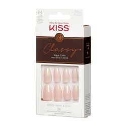 KISS Sztuczne Paznokcie Classy Nails -  Cozy Meets Cute (rozmiar M) 1op.(28szt)