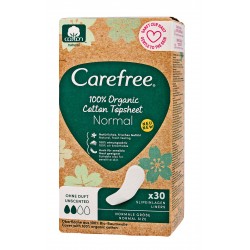 Carefree Cotton 100% Organic Wkładki higieniczne - normal 1op.-30szt