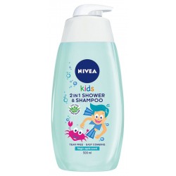 NIVEA Kids Żel do mycia ciała i włosów dla chłopców 2w1 o zapachu jabłkowych karmelków 500 ml