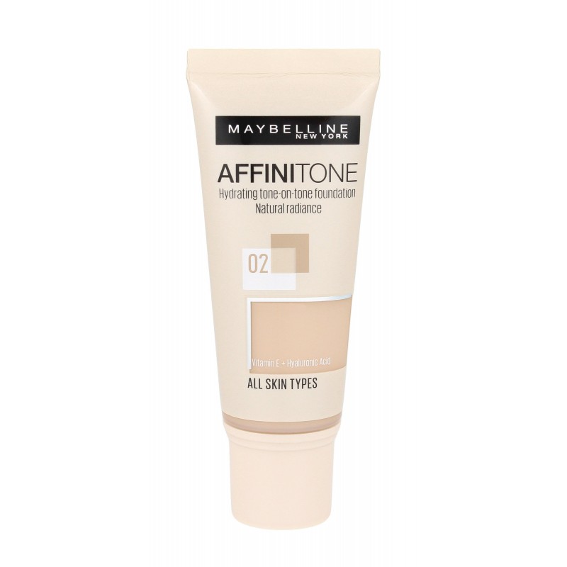 Maybelline Affinitone Podkład nr 02 Light Porcelain - tuba  30ml