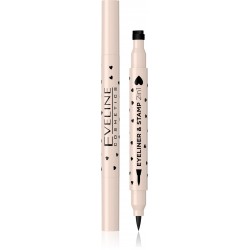 EVELINE Eyeliner i Stempel w pisaku 2w1 - serce 1szt