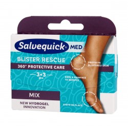 Salvequick Med Blister Rescue Plastry na pęcherze 360 Protective Care - mix 1op.-6szt(3+3)
