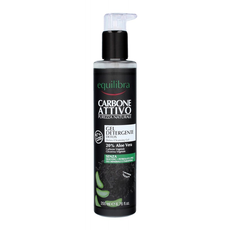 Equilibra Carbone Attivo Żel do mycia twarzy oczyszczający z aktywnym węglem  200ml