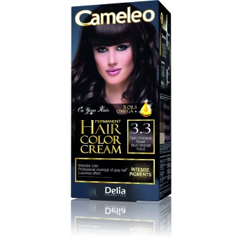 Delia Cosmetics Cameleo HCC Farba permanentna Omega+ nr 3.3 Dark Chocolate  1op.