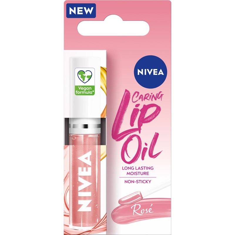 NIVEA Caring Lip Oil Pielęgnujący olejek do ust Rose 5.5 ml