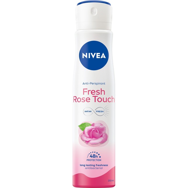 NIVEA Antyperspirant damski w sprayu Fresh Rose Touch 250 ml