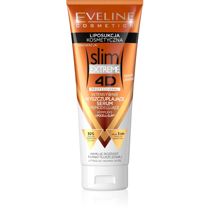 EVELINE Slim Extreme 4D Intensywnie wyszczuplające serum remodelujące - Liposukcja Kosmetyczna 250 ml