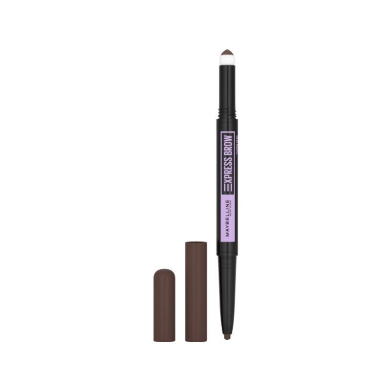 MAYBELLINE Express Brow Satin Duo Dwustronna Kredka do brwi nr 04 Dark Brown 1szt