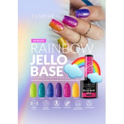 CLARESA Rainbow Jello Base Baza hybrydowa - Blue 5 g