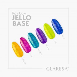 CLARESA Rainbow Jello Base Baza hybrydowa - Lime 5 g