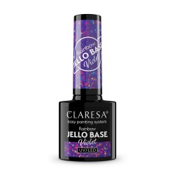 CLARESA Rainbow Jello Base Baza hybrydowa - Violet 5 g