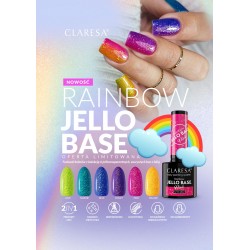 CLARESA Rainbow Jello Base Baza hybrydowa - Violet 5 g
