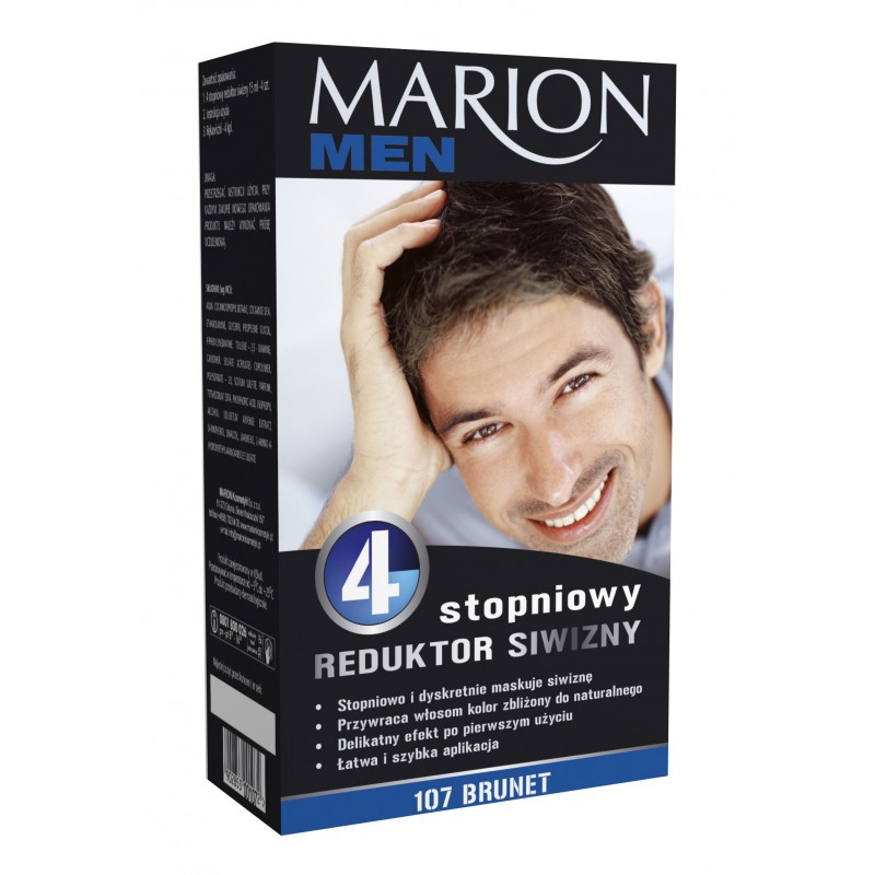 MARION Men Style Reduktor siwizny nr 107 - Brunet