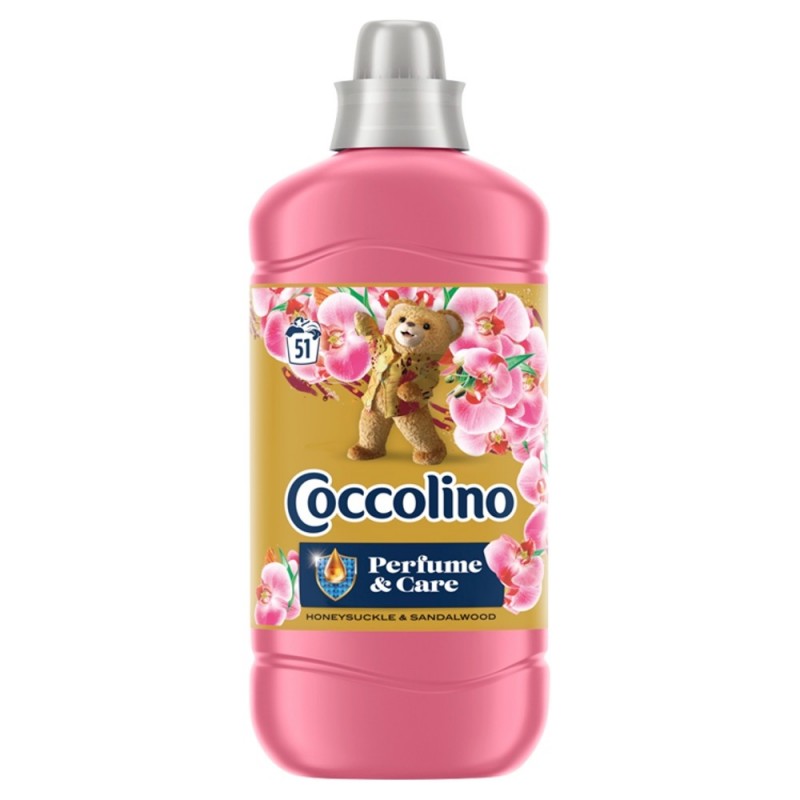 COCCOLINO Perfume & Care Płyn do płukania tkanin Honeysuckle&Sandalwood  1275ml (51 prań)