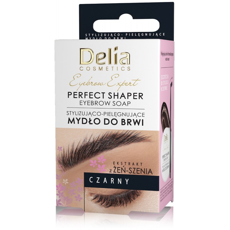 Delia Cosmetics Eyebrow Expert Stylizująco-Pielęgnujące Mydło do brwi - czarne 10ml