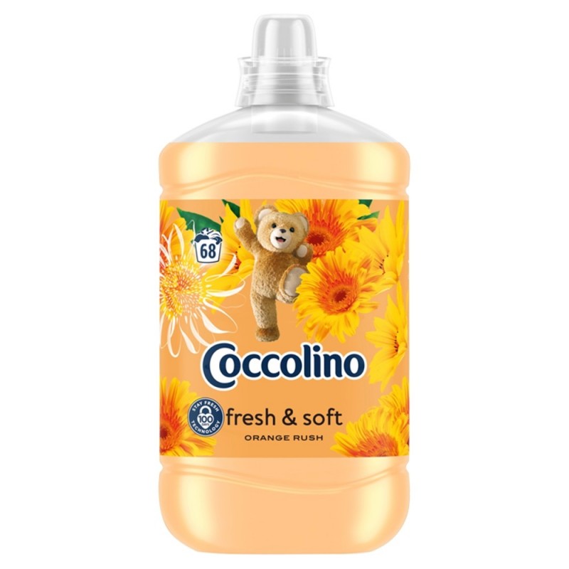 COCCOLINO Fresh & Soft Płyn do płukania tkanin Orange Rush  1700ml (68 prań)