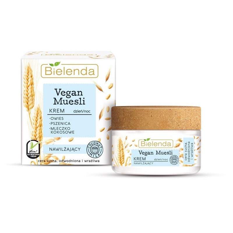 BIELENDA VEGAN MUESLI Krem nawilżający na dzień i noc 50ml