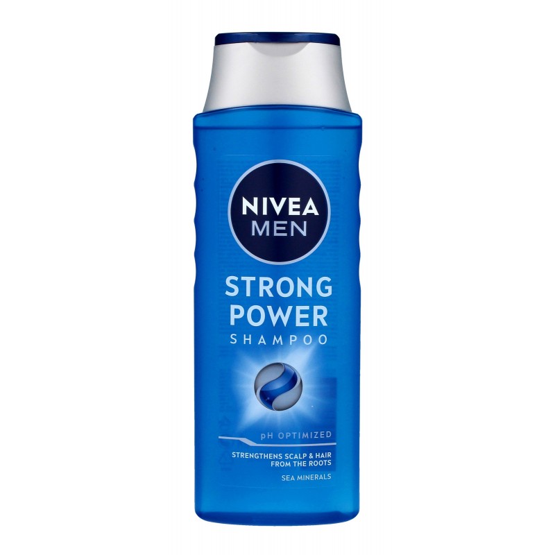 NIVEA MEN Szampon do włosów słabych i pozbawionych gęstości Strong Powder 400 ml