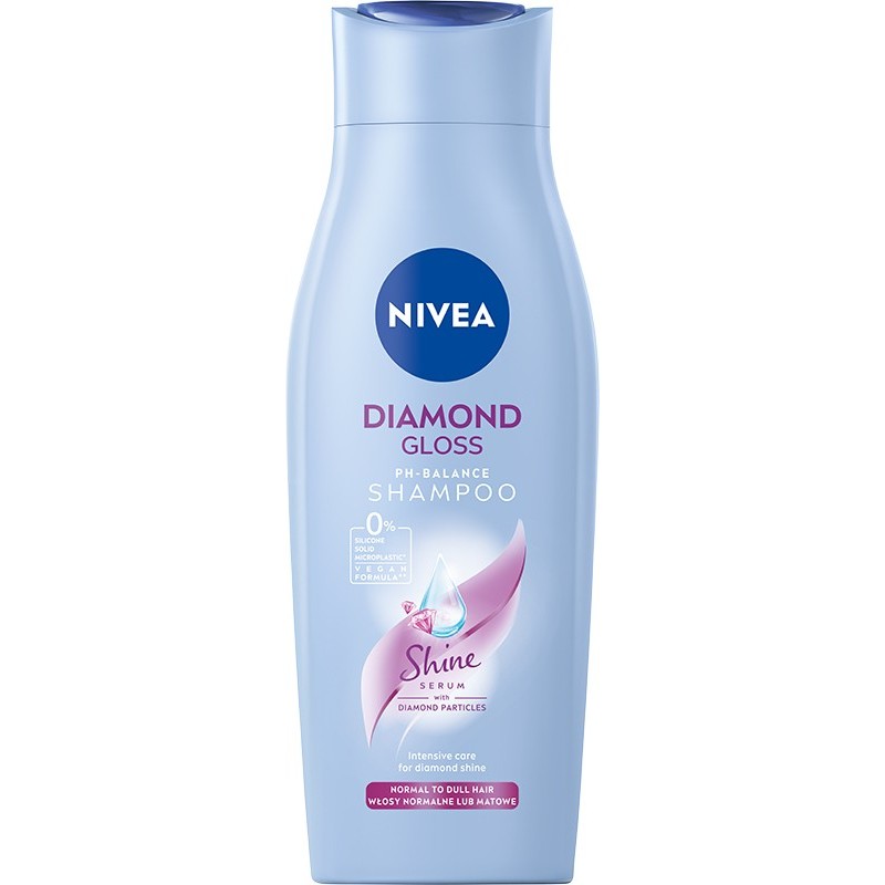 NIVEA Szampon do włosów normalnych i matowych Diamond Gloss 400 ml