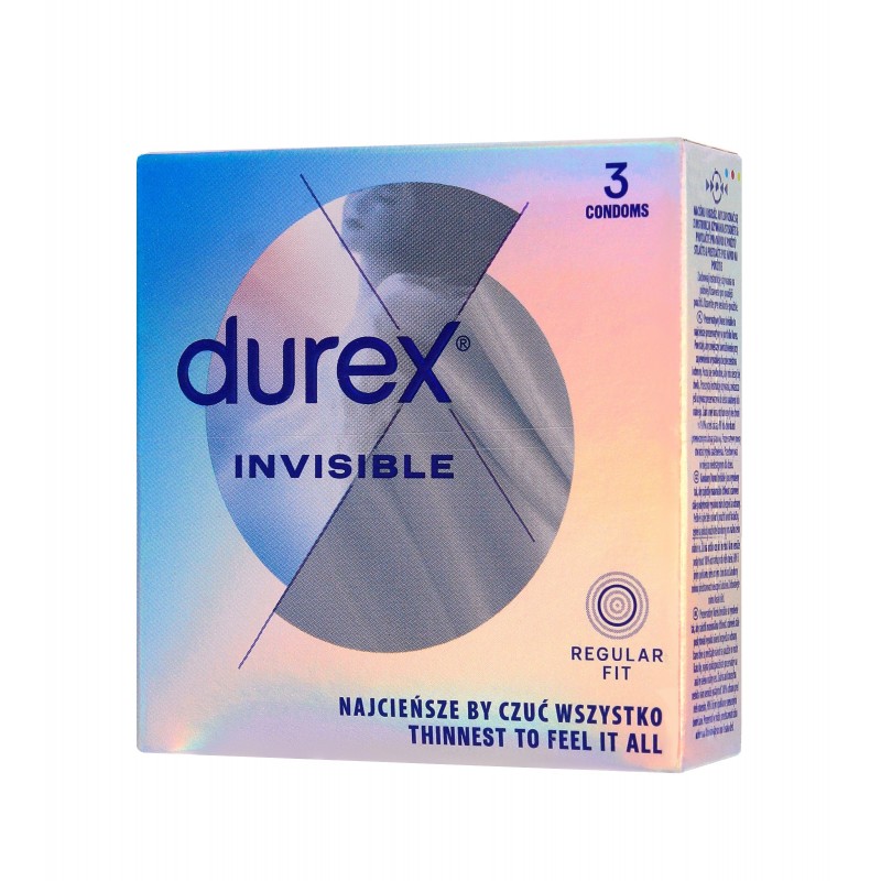 DUREX PREZERW.3szt INVISIBLE Ext.Sensitive