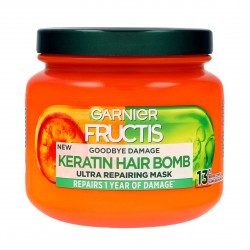 GARNIER Fructis Goodbye Damage Ultra Naprawcza Maska do włosów Keratin Hair Bomb  320ml