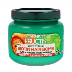 GARNIER Fructis Grow Strong Ultra Wzmacniająca Maska do włosów Biotin Hair Bomb 320ml