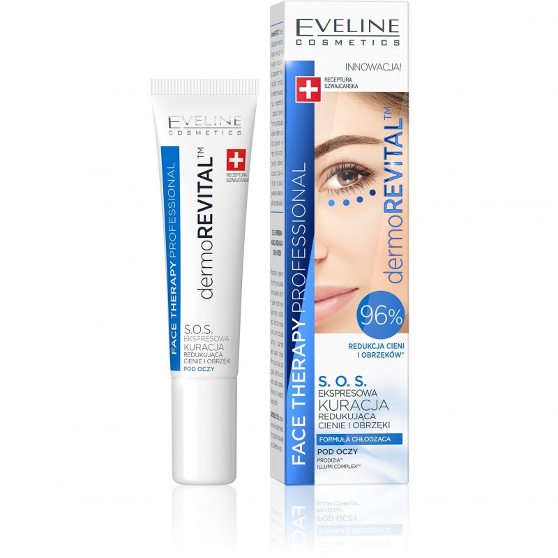 EVELINE Face Therapy Professional S.O.S. Ekspresowa kuracja pod oczy redukująca cienie i obrzęki 15 ml