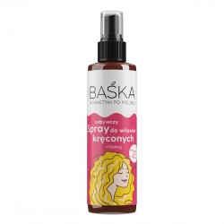 BAŚKA Spray odżywczy do włosów kręconych - różany 200 ml