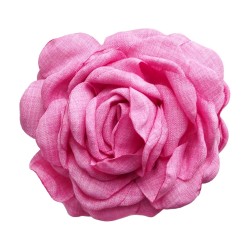 ECARLA Spinka do włosów duża klamra XL - kwiat róża fuksja 9 cm SP288F